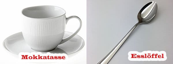 Rezeptmengen Glass