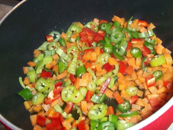 Zucchini mit Auberginen - Patlıcanlı Kabak 